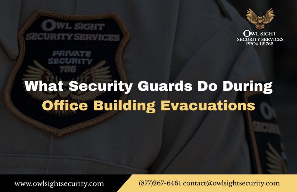 discover what security guards do to help evacuate an office building
