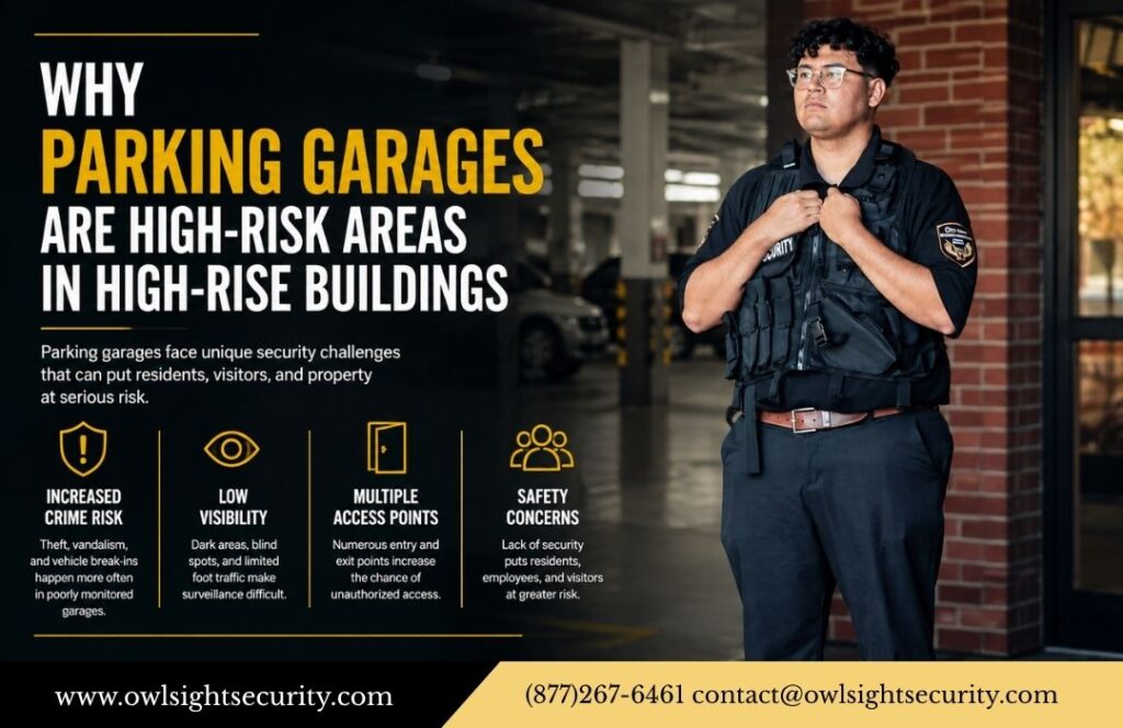 learn why parking garages are high risk areas in high rise buildings